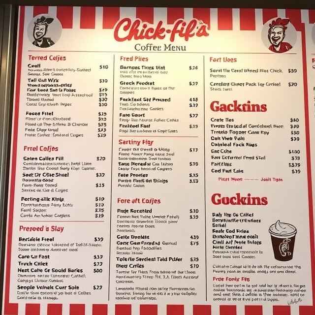 Chick Fil A Coffee Menu