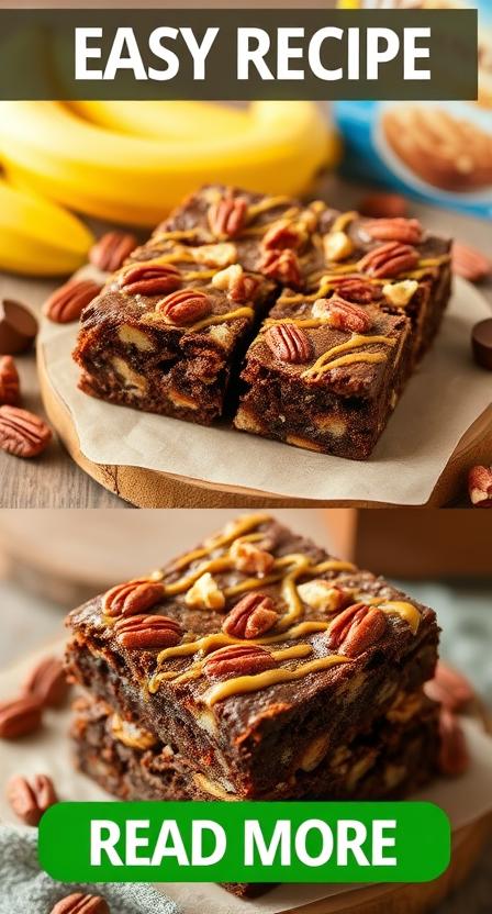 🍌 Best Banana Bread Brownies Recipe 🍫: The Ultimate Guide to Gooey, Nutty, and Outrageously Delicious Banana Brownies 2 Banana Bread Brownies