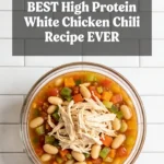 High Protein White Chicken Chili
