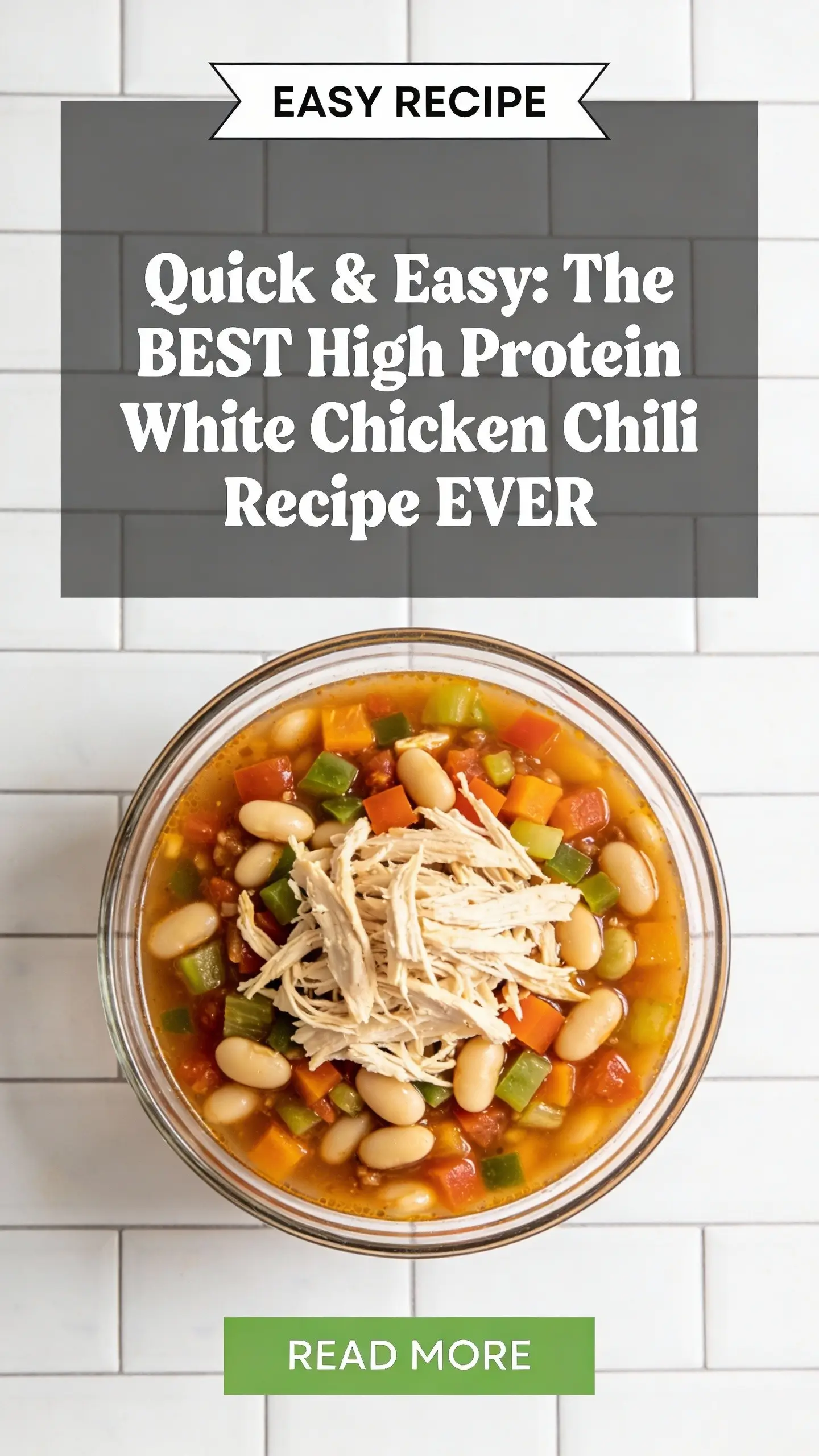 High Protein White Chicken Chili