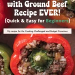 Stuffed Bell Peppers with Ground Beef